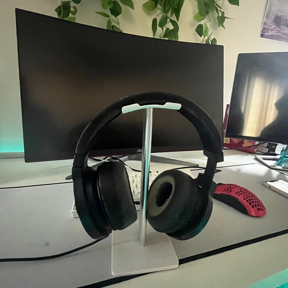 NWT New Bee NB-Z1 silver and white headphone stand - Picture 4 of 5